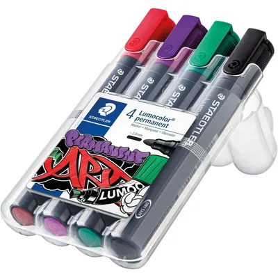 Obrázok produktu pre Staedtler Lumocolor permanent marker 352, 4 kusov