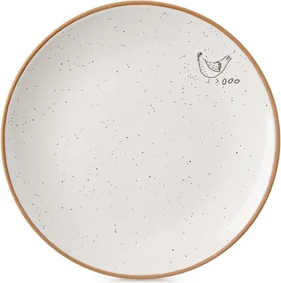 Image de Assiette à dessert en céramique beige 20 cm
