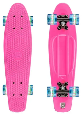 Productafbeelding van Xootz Mini Cruiser – Penny Board Roze + LED-wielen