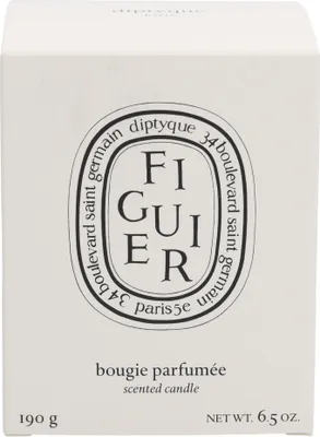 A white box with the Diptyque logo and product name printed on it.