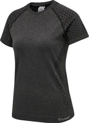 Zdjęcie produktu dla hummel hmlCI bezszwowa koszulka treningowa damska czarny melanż XL
