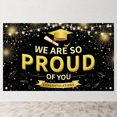 Abschlussbanner 180x110 cm - Wir sind so stolz auf dich