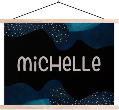 Produktbild von MuchoWow® Textilposter Michelle - Pastell - Mädchen 40x30 cm mit holzfarbenen Rahmen - Bilder