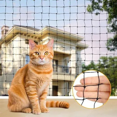 Produktbild von Famanu Katzenschutznetz für Balkon und Terrasse - 7,5 x 3 m, UV-beständig