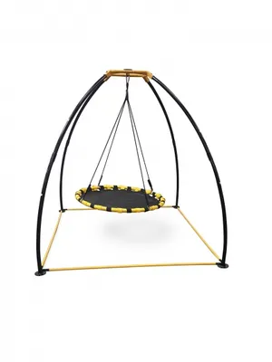 Image de Balançoire UFO 58 x 200 x 206 cm noir/jaune