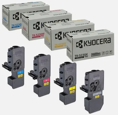 Produktbild von Original Kyocea TK-5230 Set mit 4 Tonern für ECOSYS M 5521 und P 5021 (cdn/cdw)