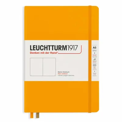 Produktbild von Leuchtturm 363386, Einfarbig, Gelb, A5, 251 Blätter, 80 g/m², Hardcover