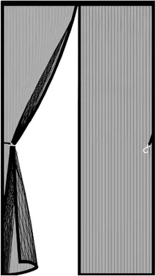 Immagine prodotto di Zanzariera magnetica con chiusura automatica - Zanzariera per tende - 200 x 265 cm, nera