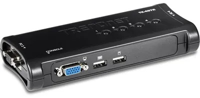 Image de TRENDnet TK-407K Commutateur KVM 4 ports USB Kit