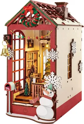 Produktbild von Rolife 3D-Holz-Puzzle Book Nook 'Christmas Indoor Scene'