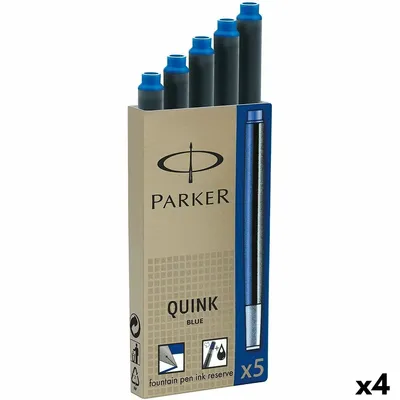 Obrázek produktu pro Náhradní inkoust pro hrot Parker Quink Ink 5 kusů 0,7 mm modrý (4 kusy)