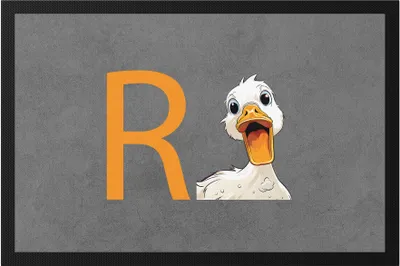 Produktbild von R Ente Fußmatte Rente Geschenk Ruhestand Humorvolles Design