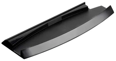 Image de Support vertical antidérapant pour console, compatible avec la Playstation 3 (PS3 Slim), de couleur noire