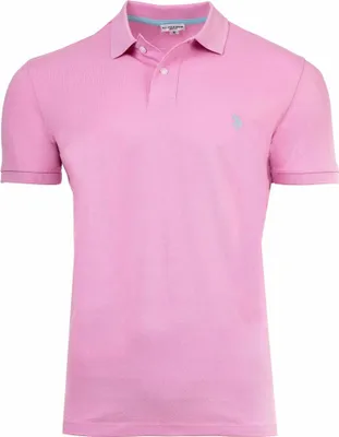 Produktbild von U.S. POLO ASSN. Herren Poloshirt - Carded Piquet, Logo-Stickerei, Baumwolle Pink L