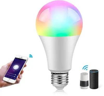 Zdjęcie produktu dla Inteligentna żarówka LED RGB, oświetlenie dekoracyjne do domu, E27 18 W, 1720 lumenów