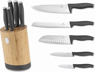 Immagine prodotto di Berlinger Haus Antracit set di coltelli in un ceppo BH2672