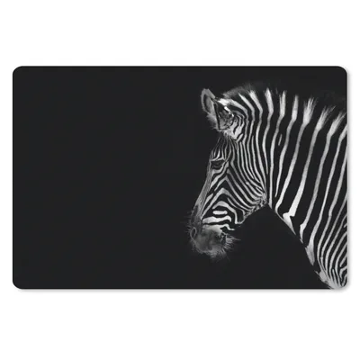 Produktbild von MuchoWow® Schreibtischunterlage Zebra - Wilde Tiere - Schwarz 60x40 cm - XXL Mauspad - Großes Mauspad