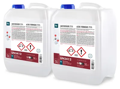 Produktbild von 2x 5 L Ameisensäure 73% technische Qualität