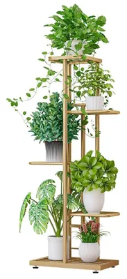 Image de Support à fleurs en métal à 5 niveaux, pour intérieur et extérieur