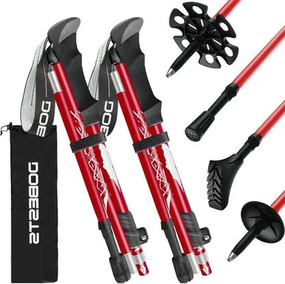 Immagine prodotto di Bastoncini da trekking regolabili in alluminio, 110-130 cm, leggeri