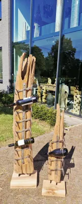 Produktbild von Decomeubel Weinregal aus Teak-Treibholz für 8 Flaschen