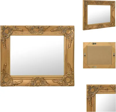 Produktbild von vidaXL Wandspiegel im Barock-Stil 50x40 cm Golden -  Spiegel