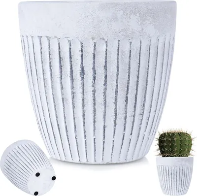 Produktbild von Vilde Blumentopf Pflanzentopf Übertopf aus Keramik weiß 11,5 cm