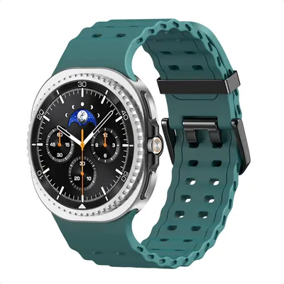 Immagine prodotto di imoshion Ocean Banda in silicone per Samsung Galaxy Watch 8 (40/44mm) / Classic (46mm) - Verde scuro