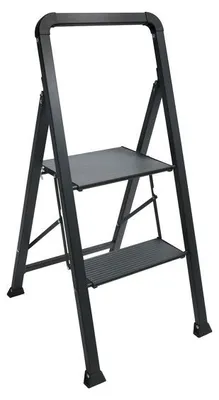 Produktbild von Klapptritt 2 stufig Anti-Rutsch 150kg Haushaltsleiter Metall Trittleiter Leiter
