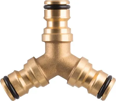 Produktbild von Verteiler GF121, Typ Y, Kupplung 3-Wege, Metall, 3/4", Garten, für Schlauch