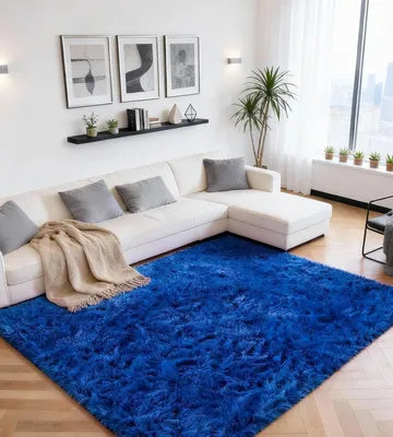 Produktbild von Omgoods – Hochfloriger Teppich, 160 x 230 cm – Waschbar und rutschfest, ideal für das Kinderzimmer