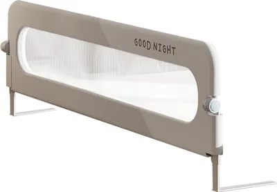 Image de Protection de barrière de lit, pliable, barrière latérale multifonctionnelle en tube d'acier, plastique et tissu Oxford