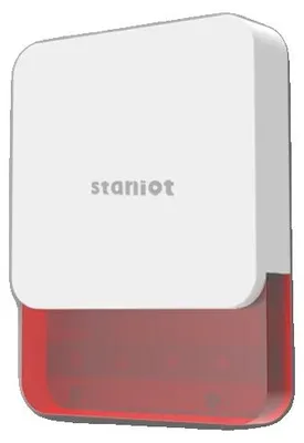 Imagen del producto de Sirena inalámbrica, alarma de 115 dB, diseño resistente al agua, color rojo