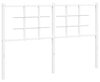 Produktbild von vidaXL Ersatz-Kopfteil Metall Weiß 135 cm