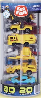 Produktbild von Elefun Mega Set 20 Autos Maßstab 1:64 Spielzeugautos