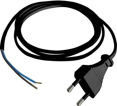 Produktbild von GAO 6778 Euro-Anschlußleitung Strom Anschlusskabel schwarz 1.50 m mit Eurostecker