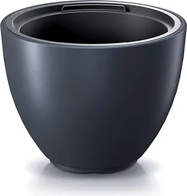 Immagine prodotto di Vaso da fiori rotondo con inserto Antracite Heos DBHEM300-S433