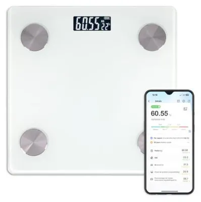 Image de Pèse-personne impédancemètre connecté Blanc