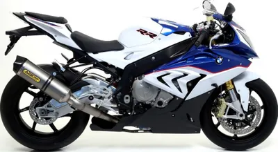 Zdjęcie produktu dla Tytanowy tłumik tylny Arrow Race-Tech, karbonowa zaślepka z homologacją do BMW S R / RR XR 1000 cc rok 2014 - 2016