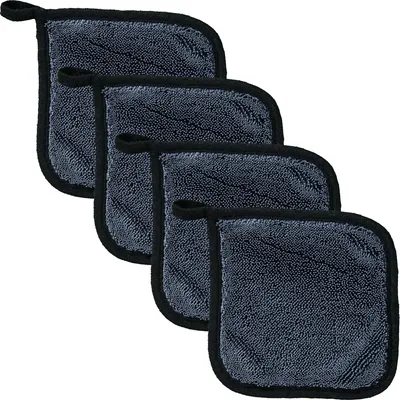 Produktbild von Erwin Müller Microfaser Pad 4er-Pack grau 13x13 cm
