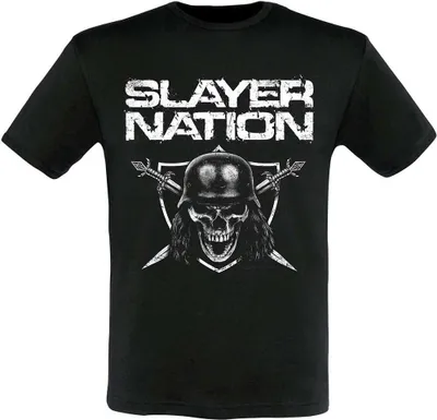 Obrázek produktu pro Slayer - tričko "Nation 2015 Dates" pro muže/dámy Uni RO1580 (M) (Black)