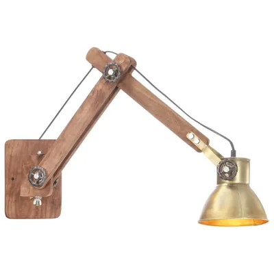 Obrázek produktu pro Nástěnná lampa industriální styl mosazná kulatá E27