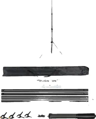 Immagine prodotto di Supporto posteriore, traversa regolabile, sistema di treppiede portatile, novità 200x200 cm