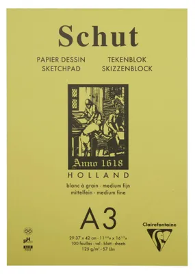 Produktbild von Clairefontaine SCH11803C, Mehrfarbig, A3 (297 x 420 mm), 125 g/m², 100 Blätter