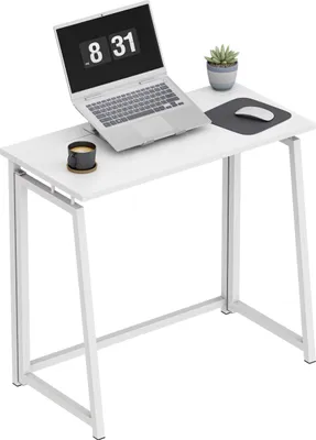 Produktbild von MARK ADLER Leader 1.5 | Industrial Klapptisch Faltbar Tisch Schreibtisch Platzsparendem | 80 x 40 cm | Stahlkonstruktion | Homeoffice | Weiß