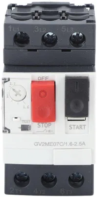 Produktbild von Elektrischer Motorschutzschalter mit Drußknopfbedienung und 35 mm Montage für AC 690 V Sicherheit.