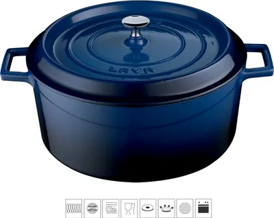 Obrázek produktu pro LAVA Metal Hrnec Ø 20 cm 26 L Litinový Modrý LVYTC20K2BLU
