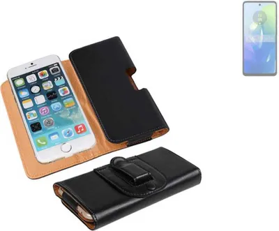 Produktbild von K-S-Trade Schützhülle Handyhülle kompatibel mit Motorola G04s Holster Gürtel Tasche Schutzhülle Handy-Tasche Smartphone Case Seitentasche schwarz