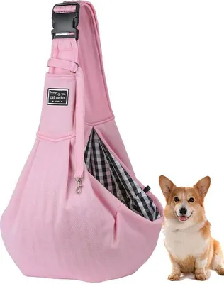 Produktbild von Pet Welpen Träger Tasche Katzen Outdoor Reise Hund U-bahn Bus Schulter Crossbody-tasche Baumwolle Komfort Einzel Sling Handtasche Tote Beutel, colour, rosa