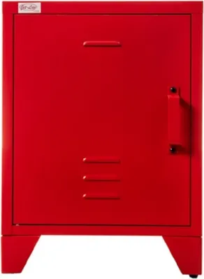 Produktbild von Stahlschrank Metall Aufbewarung Büro Lager Industriedesign MINSKOW rot Stahlschrank 1-türig 40*40*55cm